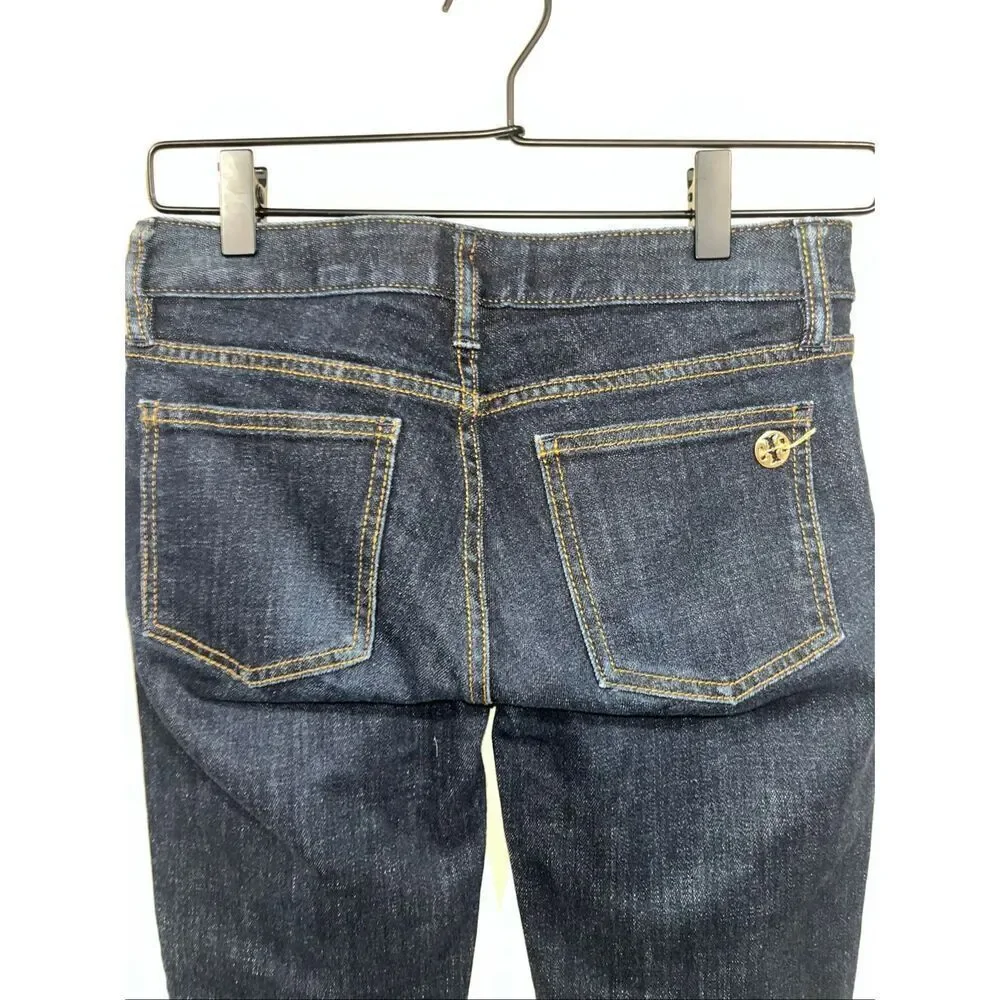 Tory Burch Super Skinny Jean Dark Wash Size 25 Womens